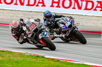 2023-09-02 - Takaaki Nakagami (30) of Japan and LCR Honda Idemitsu and Miguel Oliveira (88) of Portugal and CryptoDATA RNF MotoGP Team during the MOTO GP QUALIFYING of the Catalunya Grand Prix at Montmelo racetrack, Spain on September 02, 2023 (Photo: Alvaro Sanchez) Cordon Press - QUALIFYING MOTOGP GRAN PRIX CATALUNYA - MOTOGP - MOTORS