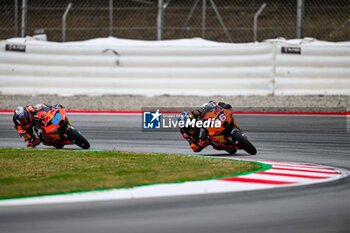 2023-09-02 - Daniel Holgado (96) of Spain and Red Bull KTM Tech3 and Jose Antonio Rueda (99) of Spain and Red Bull KTM Ajo during the MOTO 3 QUALIFYING of the Catalunya Grand Prix at Montmelo racetrack, Spain on September 02, 2023 (Photo: Alvaro Sanchez) Cordon Press - QUALIFYING MOTOGP GRAN PRIX CATALUNYA - MOTOGP - MOTORS