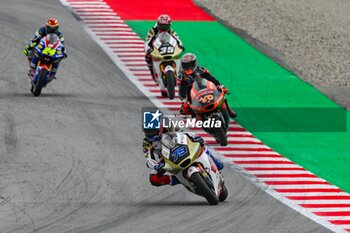 2023-09-02 - Ai Ogura (79) of Japan and Idemitsu Honda Team Asia , Aron Canet (40) of Spain and Pons Wegow Los40 and Somkiat Chantra (35) of Thailand and Idemitsu Honda Team Asia during the MOTO 2 QUALIFYING of the Catalunya Grand Prix at Montmelo racetrack, Spain on September 02, 2023 (Photo: Alvaro Sanchez) Cordon Press - QUALIFYING MOTOGP GRAN PRIX CATALUNYA - MOTOGP - MOTORS