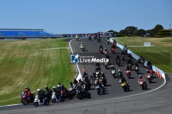 2023-10-19 - Press conference and events before Australian Grand Prix of MotoGP at Phillip Island Circuit. October 19, 2023 In picture: Marc Marquez, Acosta, Wayne Gardner, Kelso and the AGPC CEO welcome fans to the Island in style Rueda de prensa y eventos previos al Gran Premio de MotoGP de Australia en el Circuito Internacional de Phillip Island. 19 de Octubre de 2023 POOL/ MotoGP.com / Cordon Press Images will be for editorial use only. Mandatory credit: ?MotoGP.com Cordon Press Cordon Press - PRESS CONFERENCE AND EVENTS MOTOGP AUSTRALIAN GRAND PRIX - MOTOGP - MOTORS