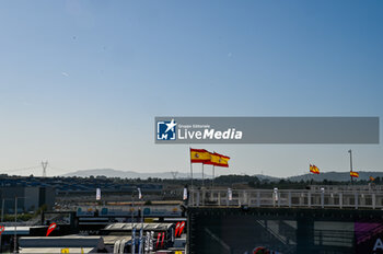 2023-11-25 - Flag of Spain in the Circuit Ricardo Tormo - 2023 MOTOGP GRAND PRIX OF SPAIN - GRAN PREMIO MOTUL DE LA COMUNITAT VALENCIANA - PADDOCK AND BOX - MOTOGP - MOTORS