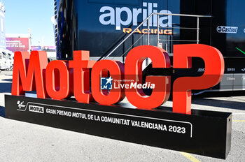 2023-11-24 - Logo of MotoGP - 2023 MOTOGP GRAND PRIX OF SPAIN - GRAN PREMIO MOTUL DE LA COMUNITAT VALENCIANA - PRACTICE - MOTOGP - MOTORS