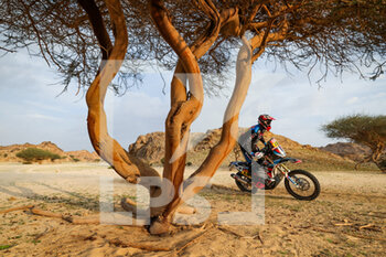 2023-01-01 - 48 PEDREDO GARCIA Joan (spa), Rieju Team, KTM, Moto, Original by Motul, action during the Stage 1 of the Dakar 2023 around Sea Camp, on January 1st, 2023 near Yanbu, Saudi Arabia - AUTO - DAKAR 2023 - STAGE 1 - RALLY - MOTORS