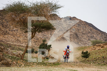 2023-01-01 - 09 KLEIN Mason (usa), BAS World KTM Racing Team, KTM, Moto, FIM W2RC, action during the Stage 1 of the Dakar 2023 around Sea Camp, on January 1st, 2023 near Yanbu, Saudi Arabia - AUTO - DAKAR 2023 - STAGE 1 - RALLY - MOTORS