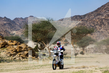 2023-01-01 - 75 LECONTE Edouard (fra), Team Dumontier Racing, KTM, Moto, action during the Stage 1 of the Dakar 2023 around Sea Camp, on January 1st, 2023 near Yanbu, Saudi Arabia - AUTO - DAKAR 2023 - STAGE 1 - RALLY - MOTORS