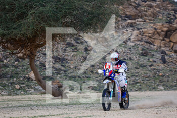 2023-01-01 - 59 MEDINA SALAZAR John William (chl), M3 Rally Team, Moto, Original by Motul, action during the Stage 1 of the Dakar 2023 around Sea Camp, on January 1st, 2023 near Yanbu, Saudi Arabia - AUTO - DAKAR 2023 - STAGE 1 - RALLY - MOTORS