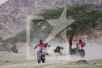2023-01-01 - 109 DURAND Kevin (fra), RS Moto Racing Team, Honda, Moto, action during the Stage 1 of the Dakar 2023 around Sea Camp, on January 1st, 2023 near Yanbu, Saudi Arabia - AUTO - DAKAR 2023 - STAGE 1 - RALLY - MOTORS
