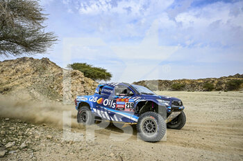2023-01-01 - 219 BAUD Lionel (fra), BOULANGER Rémi (fra), Overdrive Racing, Toyota Hilux, Auto, action during the Stage 1 of the Dakar 2023 around Sea Camp, on January 1st, 2023 near Yanbu, Saudi Arabia - AUTO - DAKAR 2023 - STAGE 1 - RALLY - MOTORS