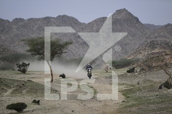 2023-01-01 - 133 SALDANA GONI Ruben (spa), Pedrega Team, KTM, Moto, Motul, action during the Stage 1 of the Dakar 2023 around Sea Camp, on January 1st, 2023 near Yanbu, Saudi Arabia - AUTO - DAKAR 2023 - STAGE 1 - RALLY - MOTORS