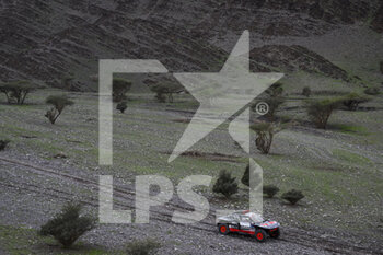 2023-01-02 - 204 PETERHANSEL Stéphane (fra), BOULANGER Edouard (fra), Team Audi Sport, Audi RS Q e-tron E2, Auto, action during the Stage 2 of the Dakar 2023 between Sea Camp and Al-'Ula, on January 2nd, 2023 in Al-'Ula, Saudi Arabia - AUTO - DAKAR 2023 - STAGE 2 - RALLY - MOTORS