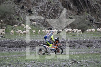 2023-01-02 - 123 DE PALMAS Rodolphe (fra), Nomade Racing Assistance, KTM, Moto, action during the Stage 2 of the Dakar 2023 between Sea Camp and Al-'Ula, on January 2nd, 2023 in Al-'Ula, Saudi Arabia - AUTO - DAKAR 2023 - STAGE 2 - RALLY - MOTORS