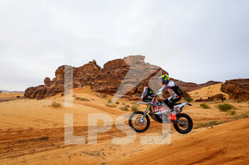 2023-01-03 - 76 LEPAN Jean-Louis (fra), Nomade Racing, KTM, Moto, FIM W2RC, action during the Stage 3 of the Dakar 2023 between Al-'Ula and Haïl, on January 3rd, 2023 in Haïl, Saudi Arabia - AUTO - DAKAR 2023 - STAGE 3 - RALLY - MOTORS