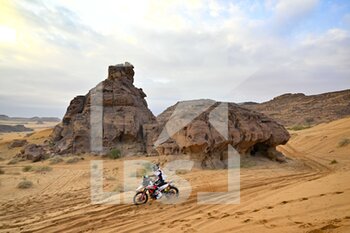 2023-01-03 - 16 BRANCH Ross (bwa), Hero Motorsports Team Rally, Hero, Moto, FIM W2RC, Motul, action during the Stage 3 of the Dakar 2023 between Al-'Ula and Haïl, on January 3rd, 2023 in Haïl, Saudi Arabia - AUTO - DAKAR 2023 - STAGE 3 - RALLY - MOTORS