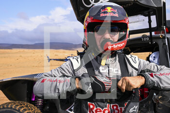 2023-01-03 - PETERHANSEL Stéphane (fra), Team Audi Sport, Audi RS Q e-tron E2, Auto, portrait during the Stage 3 of the Dakar 2023 between Al-'Ula and Haïl, on January 3rd, 2023 in Haïl, Saudi Arabia - AUTO - DAKAR 2023 - STAGE 3 - RALLY - MOTORS