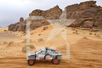 2023-01-03 - 204 PETERHANSEL Stéphane (fra), BOULANGER Edouard (fra), Team Audi Sport, Audi RS Q e-tron E2, Auto, action during the Stage 3 of the Dakar 2023 between Al-'Ula and Haïl, on January 3rd, 2023 in Haïl, Saudi Arabia - AUTO - DAKAR 2023 - STAGE 3 - RALLY - MOTORS