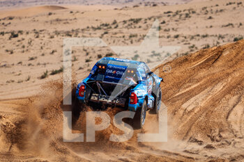 2023-01-06 - 219 BAUD Lionel (fra), BOULANGER Rémi (fra), Overdrive Racing, Toyota Hilux, Auto, action during the Stage 6 of the Dakar 2023 between Haïl and Riyadh, on January 6th, 2023 in Haïl, Saudi Arabia - AUTO - DAKAR 2023 - STAGE 6 - RALLY - MOTORS