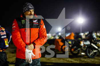 2023-01-07 - QUINTANILLA Pablo (chl), Monster Energy Honda Team, Honda, Moto, FIM W2RC, Motul, Motul, portrait during the Stage 8 of the Dakar 2023 between Al Duwadimi and Riyadh, on January 8th, 2023 in Riyadh, Saudi Arabia - AUTO - DAKAR 2023 - STAGE 8 - RALLY - MOTORS