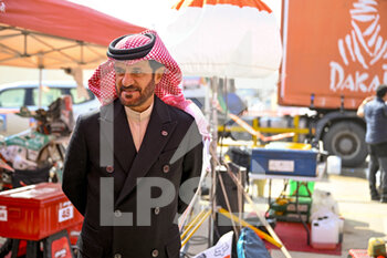 2023-01-09 - BEN SULAYEM Mohammed, President of the FIA during the Stage 6 of the Dakar 2023 between Haïl and Riyadh, on January 6th, 2023 in Haïl, Saudi Arabia - AUTO - DAKAR 2023 - STAGE 6 - RALLY - MOTORS
