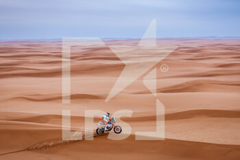2023-01-10 - 09 KLEIN Mason (usa), BAS World KTM Racing Team, KTM, Moto, FIM W2RC, action during the Stage 9 of the Dakar 2023 between Riyadh and Haradh, on January 10th, 2023 in Haradh, Saudi Arabia - AUTO - DAKAR 2023 - STAGE 9 - RALLY - MOTORS