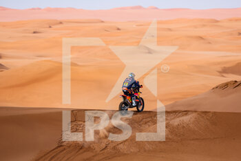 2023-01-10 - 08 PRICE Toby (aus), Red Bull KTM Factory Racing, KTM, Moto, FIM W2RC, action during the Stage 9 of the Dakar 2023 between Riyadh and Haradh, on January 10th, 2023 in Haradh, Saudi Arabia - AUTO - DAKAR 2023 - STAGE 9 - RALLY - MOTORS