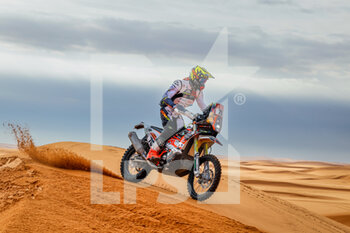 2023-01-10 - 76 LEPAN Jean-Louis (fra), Nomade Racing, KTM, Moto, FIM W2RC, action during the Stage 9 of the Dakar 2023 between Riyadh and Haradh, on January 10th, 2023 in Haradh, Saudi Arabia - AUTO - DAKAR 2023 - STAGE 9 - RALLY - MOTORS
