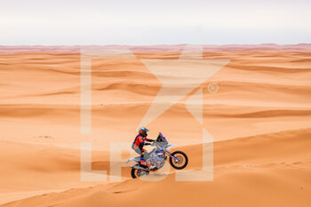 2023-01-10 - 129 GAITS David (fra), Happyness Racing Igoa Moto, KTM, Moto, Original by Motul, action during the Stage 9 of the Dakar 2023 between Riyadh and Haradh, on January 10th, 2023 in Haradh, Saudi Arabia - AUTO - DAKAR 2023 - STAGE 9 - RALLY - MOTORS