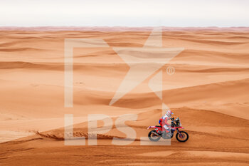 2023-01-10 - 130 ANGHILEIRI Eufrasio (ita), RS Moto Racing, Honda, Moto, action during the Stage 9 of the Dakar 2023 between Riyadh and Haradh, on January 10th, 2023 in Haradh, Saudi Arabia - AUTO - DAKAR 2023 - STAGE 9 - RALLY - MOTORS