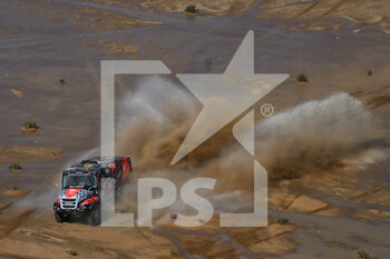 2023-01-10 - 502 VAN KASTEREN Janus (nld), RODEWALD Darek (pol), SNIJDERS Marcel (nld), BOSS Machinery Team de Rooy, Iveco, Trucks, action during the Stage 9 of the Dakar 2023 between Riyadh and Haradh, on January 10th, 2023 in Haradh, Saudi Arabia - AUTO - DAKAR 2023 - STAGE 9 - RALLY - MOTORS