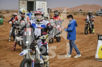 2023-01-10 - 75 LECONTE Edouard (fra), Team Dumontier Racing, KTM, Moto, during the Stage 9 of the Dakar 2023 between Riyadh and Haradh, on January 10th, 2023 in Haradh, Saudi Arabia - AUTO - DAKAR 2023 - STAGE 9 - RALLY - MOTORS