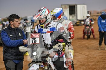 2023-01-10 - 75 LECONTE Edouard (fra), Team Dumontier Racing, KTM, Moto during the Stage 9 of the Dakar 2023 between Riyadh and Haradh, on January 10th, 2023 in Haradh, Saudi Arabia - AUTO - DAKAR 2023 - STAGE 9 - RALLY - MOTORS