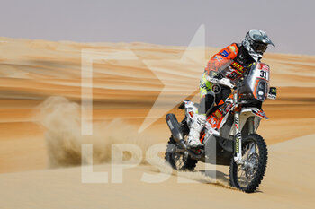 2023-01-11 - 31 DOVEZE Mathieu (fra), Nomade Racing, KTM, Moto, action during the Stage 10 of the Dakar 2023 between Haradh and Shaybah, on January 11, 2023 in Shaybah, Saudi Arabia - AUTO - DAKAR 2023 - STAGE 10 - RALLY - MOTORS