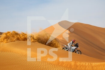 2023-01-13 - 137 TROQUIER Mathieu (fra), Nomade Racing, KTM, Moto, action during the Stage 12 of the Dakar 2023 between Empty Quarter Marathon and Shaybah, on January 13, 2023 in Shaybah, Saudi Arabia - AUTO - DAKAR 2023 - STAGE 12 - RALLY - MOTORS