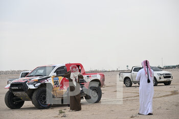 15/01/2023 - ambiance 200 AL-ATTIYAH Nasser (qat), BAUMEL Mathieu (fra), Toyota Gazoo Racing, Toyota Hilux, Auto, FIA W2RC during the Stage 14 of the Dakar 2023 between Al-Hofuf and Damman, on January 15, 2023 in Damman, Saudi Arabia - AUTO - DAKAR 2023 - STAGE 14 - RALLY - MOTORI