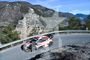 21/01/2023 - Kalle ROVANPERÄ ,Jonne HALTTUNEN , TOYOTA GAZOO RACING ,TOYOTA GR Yaris Rally1 HYBRID - FIA WORLD RALLY CHAMPIONSHIP-WRC RALLYE MONTE CARLO 2023 - RALLY - MOTORI