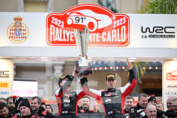 22/01/2023 - Celebrating the final Podium,Monaco, - FIA WORLD RALLY CHAMPIONSHIP-WRC RALLYE MONTE CARLO 2023 - RALLY - MOTORI