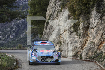 19/01/2023 - 07 Pierre-Louis LOUBET (FRA), Nicolas GILSOUL (FRA), M-SPORT FORD WORLD RALLY TEAM, FORD Puma Rally1 Hybrid, WRC, action during the Rallye Automobile Monte Carlo 2023, 1st round of the 2023 WRC World Rally Car Championship, from January 19 to 22, 2023 at Monte Carlo, Monaco - AUTO - WRC - RALLYE AUTOMOBILE MONTE CARLO 2023 - RALLY - MOTORI