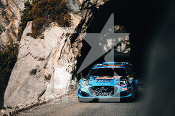 19/01/2023 - 08 Ott TANAK (EST), Martin JARVEOJA (EST), M-SPORT FORD WORLD RALLY TEAM, FORD Puma Rally1 Hybrid, WRC ,action during the Rallye Automobile Monte Carlo 2023, 1st round of the 2023 WRC World Rally Car Championship, from January 19 to 22, 2023 at Monte Carlo, Monaco - AUTO - WRC - RALLYE AUTOMOBILE MONTE CARLO 2023 - RALLY - MOTORI