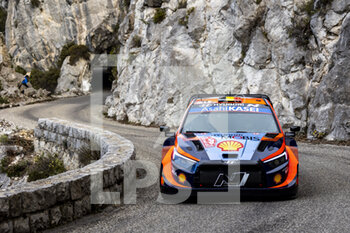 19/01/2023 - 11 Thierry NEUVILLE (BEL), Martijn WYDAEGHE (BEL), HYUNDAI SHELL MOBIS WORLD RALLY TEAM, HYUNDAI I20 N Rally1 Hybrid, WRC, action during the Rallye Automobile Monte Carlo 2023, 1st round of the 2023 WRC World Rally Car Championship, from January 19 to 22, 2023 at Monte Carlo, Monaco - AUTO - WRC - RALLYE AUTOMOBILE MONTE CARLO 2023 - RALLY - MOTORI