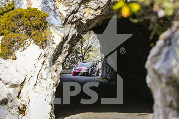 19/01/2023 - 17 Sébastien OGIER (FRA), Vincent LANDAIS (FRA), TOYOTA GAZOO RACING WRT, TOYOTA GR Yaris Rally1 Hybrid, WRC, action during the Rallye Automobile Monte Carlo 2023, 1st round of the 2023 WRC World Rally Car Championship, from January 19 to 22, 2023 at Monte Carlo, Monaco - AUTO - WRC - RALLYE AUTOMOBILE MONTE CARLO 2023 - RALLY - MOTORI