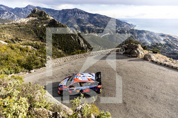 2023-01-19 - 04 Esapekka LAPPI (FIN), Janne FERM (FIN), HYUNDAI SHELL MOBIS WORLD RALLY TEAM, HYUNDAI i20 N Rally1 Hybrid, WRC, action during the Rallye Automobile Monte Carlo 2023, 1st round of the 2023 WRC World Rally Car Championship, from January 19 to 22, 2023 at Monte Carlo, Monaco - AUTO - WRC - RALLYE AUTOMOBILE MONTE CARLO 2023 - RALLY - MOTORS
