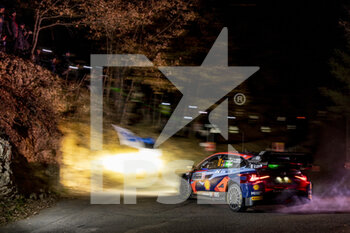 2023-01-19 - 11 Thierry NEUVILLE (BEL), Martijn WYDAEGHE (BEL), HYUNDAI SHELL MOBIS WORLD RALLY TEAM, HYUNDAI I20 N Rally1 Hybrid, WRC, action during the Rallye Automobile Monte Carlo 2023, 1st round of the 2023 WRC World Rally Car Championship, from January 19 to 22, 2023 at Monte Carlo, Monaco - AUTO - WRC - RALLYE AUTOMOBILE MONTE CARLO 2023 - RALLY - MOTORS