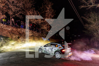 2023-01-19 - 26 Marco BULACIA (BOL), Axel CORONADO (ESP), TOKSPORT WRT 2, SKODA Fabia RS, RC2, Rally2, action during the Rallye Automobile Monte Carlo 2023, 1st round of the 2023 WRC World Rally Car Championship, from January 19 to 22, 2023 at Monte Carlo, Monaco - AUTO - WRC - RALLYE AUTOMOBILE MONTE CARLO 2023 - RALLY - MOTORS