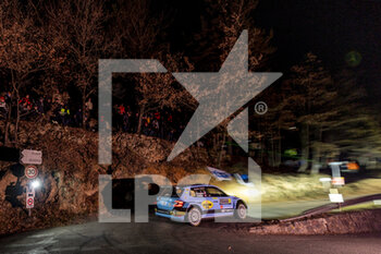19/01/2023 - 28 Christopher INGRAM (GBR), Craig DREW (GBR), CHRISTOPHER INGRAM, SKODA Fabia Evo, RC2, Rally2, action during the Rallye Automobile Monte Carlo 2023, 1st round of the 2023 WRC World Rally Car Championship, from January 19 to 22, 2023 at Monte Carlo, Monaco - AUTO - WRC - RALLYE AUTOMOBILE MONTE CARLO 2023 - RALLY - MOTORI