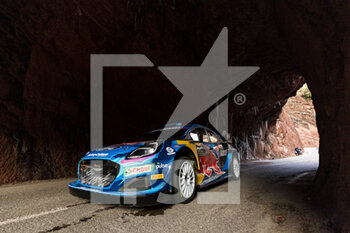 2023-01-20 - 08 Ott TANAK (EST), Martin JARVEOJA (EST), M-SPORT FORD WORLD RALLY TEAM, FORD Puma Rally1 Hybrid, WRC ,action during the Rallye Automobile Monte Carlo 2023, 1st round of the 2023 WRC World Rally Car Championship, from January 19 to 22, 2023 at Monte Carlo, Monaco - AUTO - WRC - RALLYE AUTOMOBILE MONTE CARLO 2023 - RALLY - MOTORS