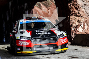 20/01/2023 - 27 Erik CAIS (CZE), Petr TESINSKY (CZE), ERIK CAIS, SKODA Fabia RS, RC2, Rally2, action during the Rallye Automobile Monte Carlo 2023, 1st round of the 2023 WRC World Rally Car Championship, from January 19 to 22, 2023 at Monte Carlo, Monaco - AUTO - WRC - RALLYE AUTOMOBILE MONTE CARLO 2023 - RALLY - MOTORI