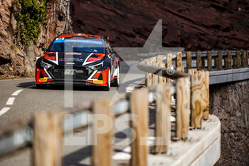 20/01/2023 - 38 Olivier BURRI (CHE), Anderson LEVRATTI (FRA), OLIVIER BURRI, HYUNDAI i20 N, RC2, Rally2, action during the Rallye Automobile Monte Carlo 2023, 1st round of the 2023 WRC World Rally Car Championship, from January 19 to 22, 2023 at Monte Carlo, Monaco - AUTO - WRC - RALLYE AUTOMOBILE MONTE CARLO 2023 - RALLY - MOTORI