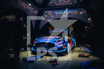 2023-01-20 - 08 Ott TANAK (EST), Martin JARVEOJA (EST), M-SPORT FORD WORLD RALLY TEAM, FORD Puma Rally1 Hybrid, WRC ,service ambiance during the Rallye Automobile Monte Carlo 2023, 1st round of the 2023 WRC World Rally Car Championship, from January 19 to 22, 2023 at Monte Carlo, Monaco - AUTO - WRC - RALLYE AUTOMOBILE MONTE CARLO 2023 - RALLY - MOTORS
