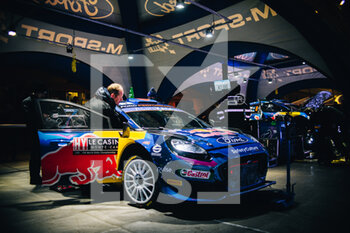 20/01/2023 - 07 Pierre-Louis LOUBET (FRA), Nicolas GILSOUL (FRA), M-SPORT FORD WORLD RALLY TEAM, FORD Puma Rally1 Hybrid, WRC, service ambiance during the Rallye Automobile Monte Carlo 2023, 1st round of the 2023 WRC World Rally Car Championship, from January 19 to 22, 2023 at Monte Carlo, Monaco - AUTO - WRC - RALLYE AUTOMOBILE MONTE CARLO 2023 - RALLY - MOTORI