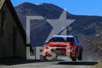 21/01/2023 - 21 Yohan ROSSEL (FRA), Arnaud DUNAND (FRA), PH SPORT, CITROEN C3, RC2, Rally2, action during the Rallye Automobile Monte Carlo 2023, 1st round of the 2023 WRC World Rally Car Championship, from January 19 to 22, 2023 at Monte Carlo, Monaco - AUTO - WRC - RALLYE AUTOMOBILE MONTE CARLO 2023 - RALLY - MOTORI
