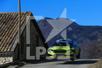 21/01/2023 - 37 François DELECOUR (FRA), Sabrina DE CASTELLI (FRA), FRANÇOIS DELECOUR, SKODA Fabia RS, RC2, Rally2, action during the Rallye Automobile Monte Carlo 2023, 1st round of the 2023 WRC World Rally Car Championship, from January 19 to 22, 2023 at Monte Carlo, Monaco - AUTO - WRC - RALLYE AUTOMOBILE MONTE CARLO 2023 - RALLY - MOTORI